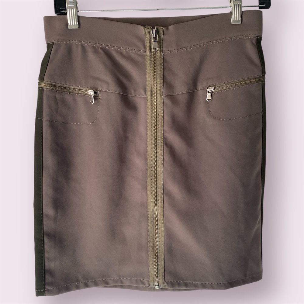 Marc By Marc Jacobs Olive Green Military Style Zippered Pencil Skirt. Size 4